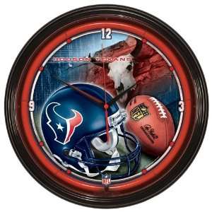  NFL Houston Texans Neon Clock