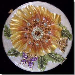  Yellow Flower Compact Mirror