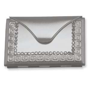    Silver tone Swarovski Crystal Envelope Compact Mirror: Jewelry