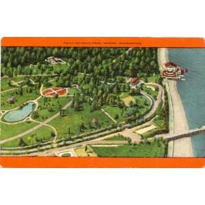  1940s Vintage Postcard Point Defiance Park   Tacoma 