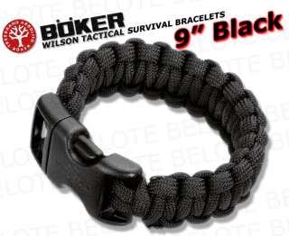 Boker Wlsn Tactical 9 BLACK Survival Bracelet 09WT203  