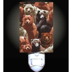  Grizzly Bear Collage Decorative Night Light