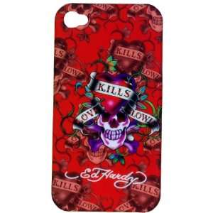  iPhone 4 Cover Ed Hardy Skills Love Red Toys & Games
