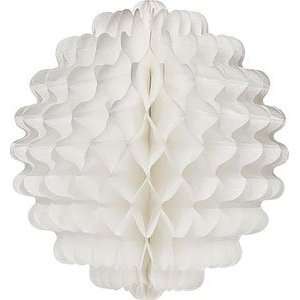  White 12 Inch Paper Honeycomb Decoration