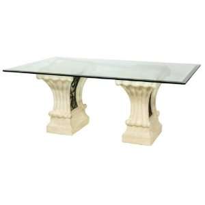   San Pietro Double Pedestal Dining Table BASES ONLY Furniture & Decor