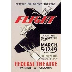  Vintage Art Seattle Childrens Theatre Presents Flight 