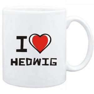 Mug White I love Hedwig  Female Names 