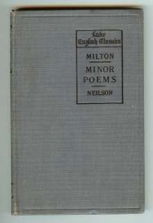 Lake English Classics Milton Minor Poems Neilson  