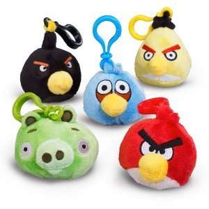  Angry Birds Plush Black Clipon Toys & Games