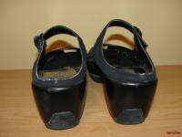   ~RIALTO COMFORT Black Peep toe Mary Jane Clogs Shoes Size 10W Wide