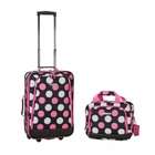 Fox Luggage F102 MULPINKDOT 2 Pc Multi Pink Dot Luggage Set 19 in 