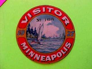 1927 Visitor Minneapolis Radiator Badge Topper SUPER RARE Sail BoatNO 