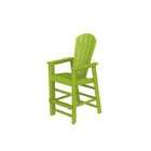   Venice Beach Outdoor Patio Adirondack Bar Chair   Electric Lime Green