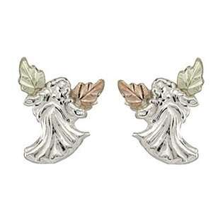   Factory Outlet Store Black Hills Gold Sterling Silver Angel Earrings
