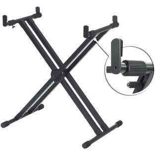   description professional x style keyboard stand with telescoping arms