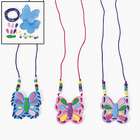 Coxlures Butterfly Pouch Necklace Craft Kit