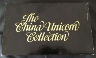   China Unicorn Collection Gold & Silver Coins w/Box & Figurine  