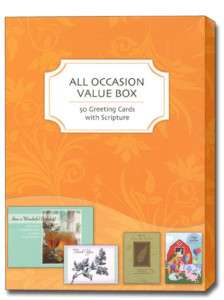 All Occasion Scriptured Greeting Cards Box of 50 NIB  