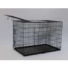 BestPet 42 Inch Black Three Doors Suitcase Folding Wire Pet Dog cage 
