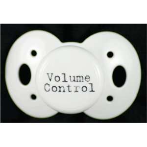   Say Baby Pacifier   Volume Control   White   Made in the USA Baby