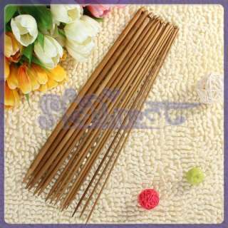 14 Sizes Afghan Carbonized Bamboo Crochet Hooks 3 10mm  