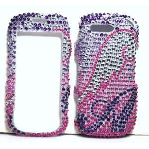  Purple with Silver and Pink Angel Wing Samsung T749 Highlight 