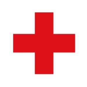  Red Cross Medical Logo Round Sticker: Everything Else