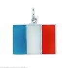 FindingKing Sterling Silver Italy Flag Charm
