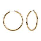 Body Candy Gold Immersion 40mm Stainless Steel Hoop Earrings 6mm
