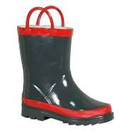   Toddler/Youth Classic Firechief Rain Boot   Charcoal 
