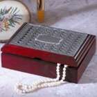 Godinger Silver Weave Wooden Jewelry Box