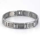 Body Candy Triple Cable Stainless Steel Mens Bracelet 8.5 Inch