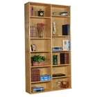 Rush Furniture Heirloom 85.5 H Double Bookcase in Oak Veneer