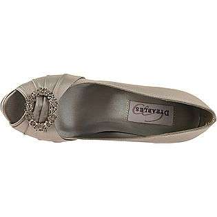   Gianna   Silver Satin  Dyeables Shoes Womens Evening & Wedding