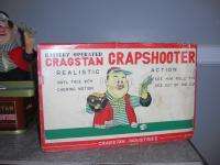 VINTAGE CRAGSTAN BATTERY OPERATED CRAPSHOOTER OLD TIN TOY ANTIQUE 