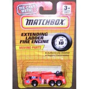  ORANGE EXTENDING LADDER FIRE ENGINE WITH MOVING PARTS: Toys & Games