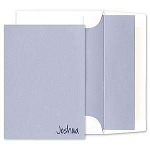  Pastel Blue Thank You Note Baby Stationery Baby