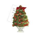 Stevie Streck Designs HW702W Christmas Tree, Red Ribbon Tag with 