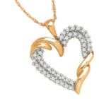   heart of yellow gold 18 chain with spring ring closure diamond weights