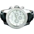 Luxurman Watches Mens Diamond Watch 0.25 ct White MOP