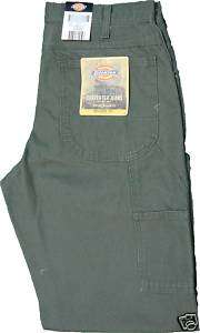 Dickies Moss Green Duck Relaxed Fit Carpenter Work Jeans 1939RMS W 32 