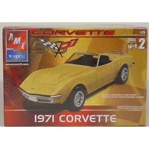  #31829 AMT/Ertl 1971 Corvette 1/25 Scale Plastic Model Kit 