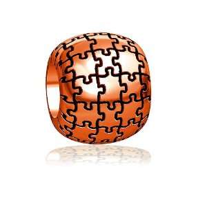   Puzzle Bead in 18K rose (pink) gold Sziro Jewelry Designs Jewelry