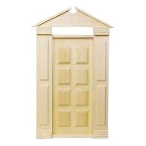  Dollhouse Miniature 1/2 Scale Traditional Americana Door 
