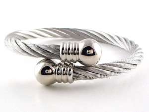 New Magnetic Bracelet Golf Stainless Steel Wire Silver  