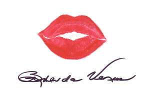 BRENDA VENUS Signed Red Lips  