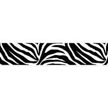   Go Wild Zebra Stripe   Black   Brewster Wallcovering Co   BabiesRUs