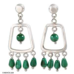  Malachite earrings, Inspiration 0.8 W 2 L Jewelry