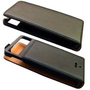 Flip Leather Folio Case Pouch Holder w/ Hard Shell Cover for Motorola 
