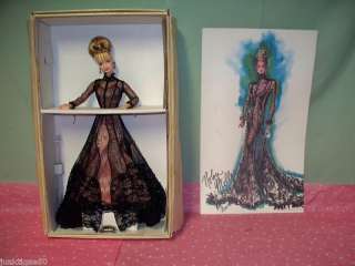 Nolan Miller Sheer Illusion Barbie 1998+Sketch LOVELY++  
